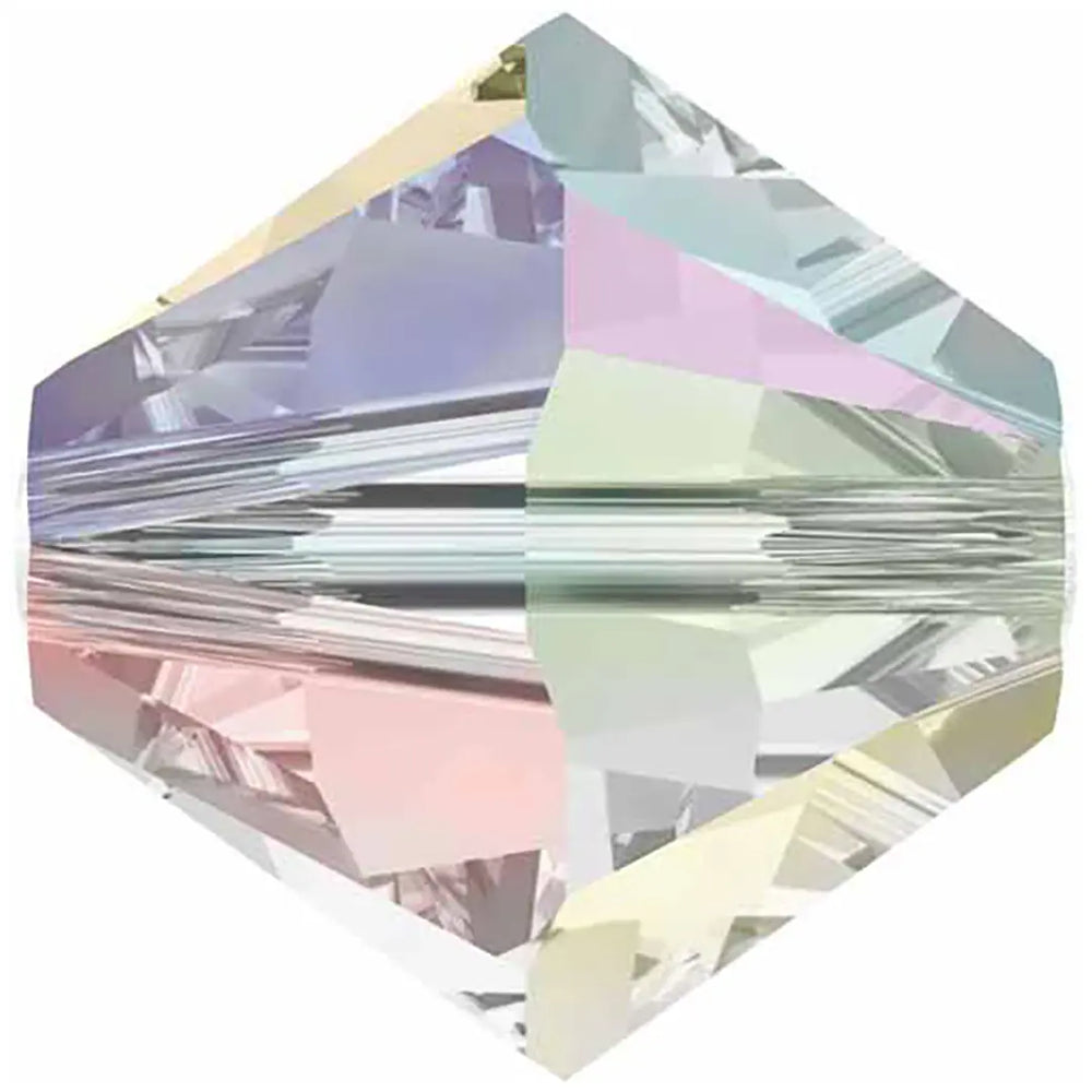 Preciosa Bicone Crystal beads Crystal AB 2x 4mm 5328 30pcs pack (Copy)