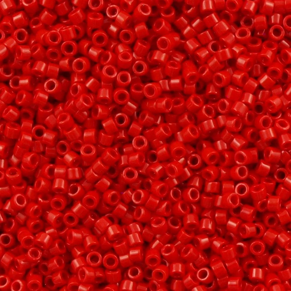 Miyuki Delica Seed Bead 11/0 Opaque Dark Cranberry 2-inch 5g DB723 DB0723