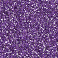 Miyuki Delica Seed Bead 11/0 Silver Lined Lavender Dyed 2-inch 5g DB1343