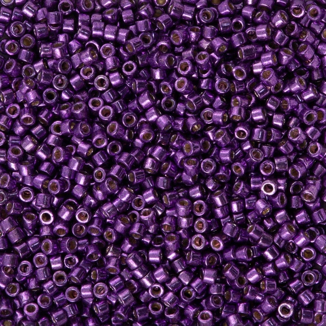 Miyuki Delica Seed Bead 11/0 Duracoat Galvanized Purple Orchid 2-inch 5g DB2508