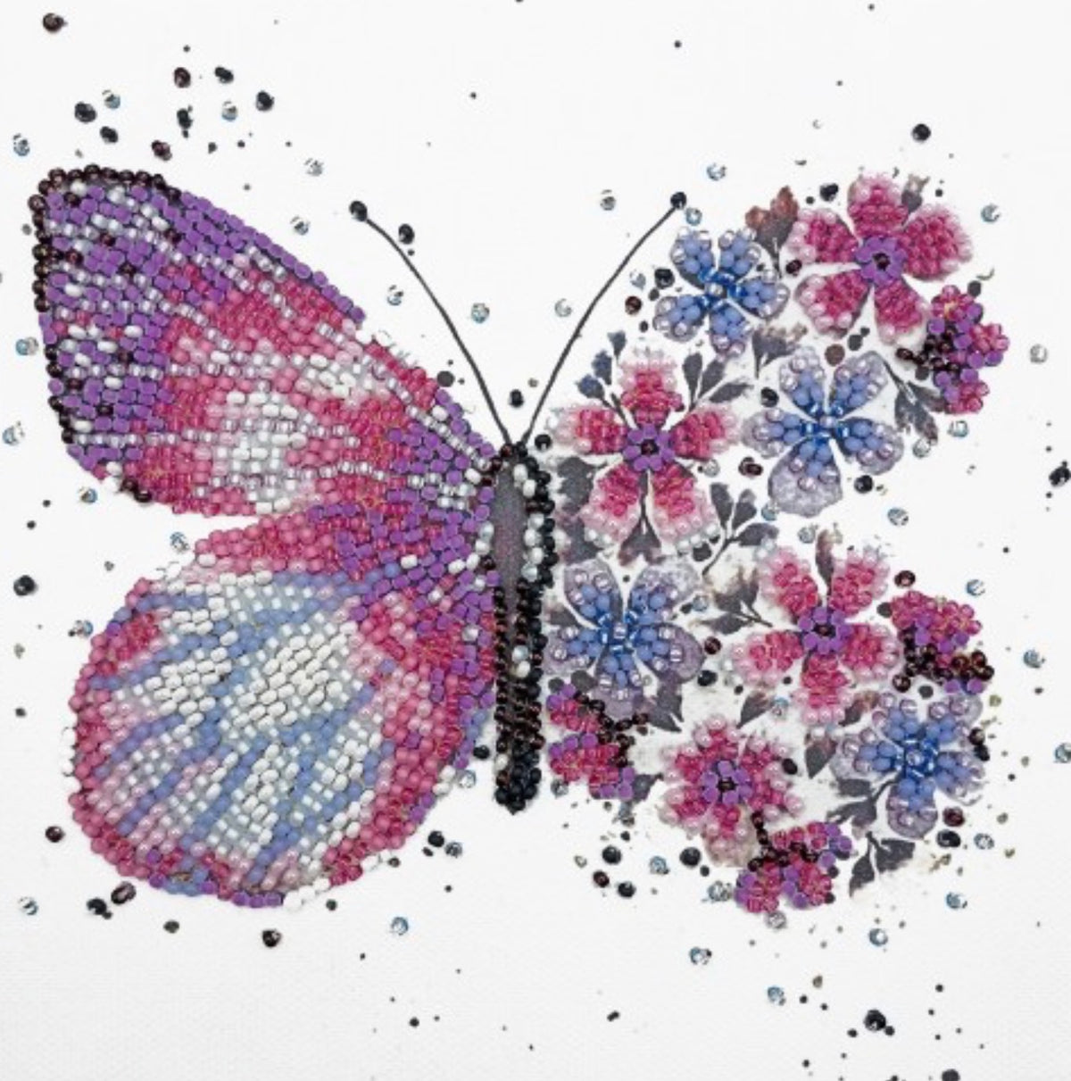 Abris Art Bead Embroidery Kit Pink Wings AM-238