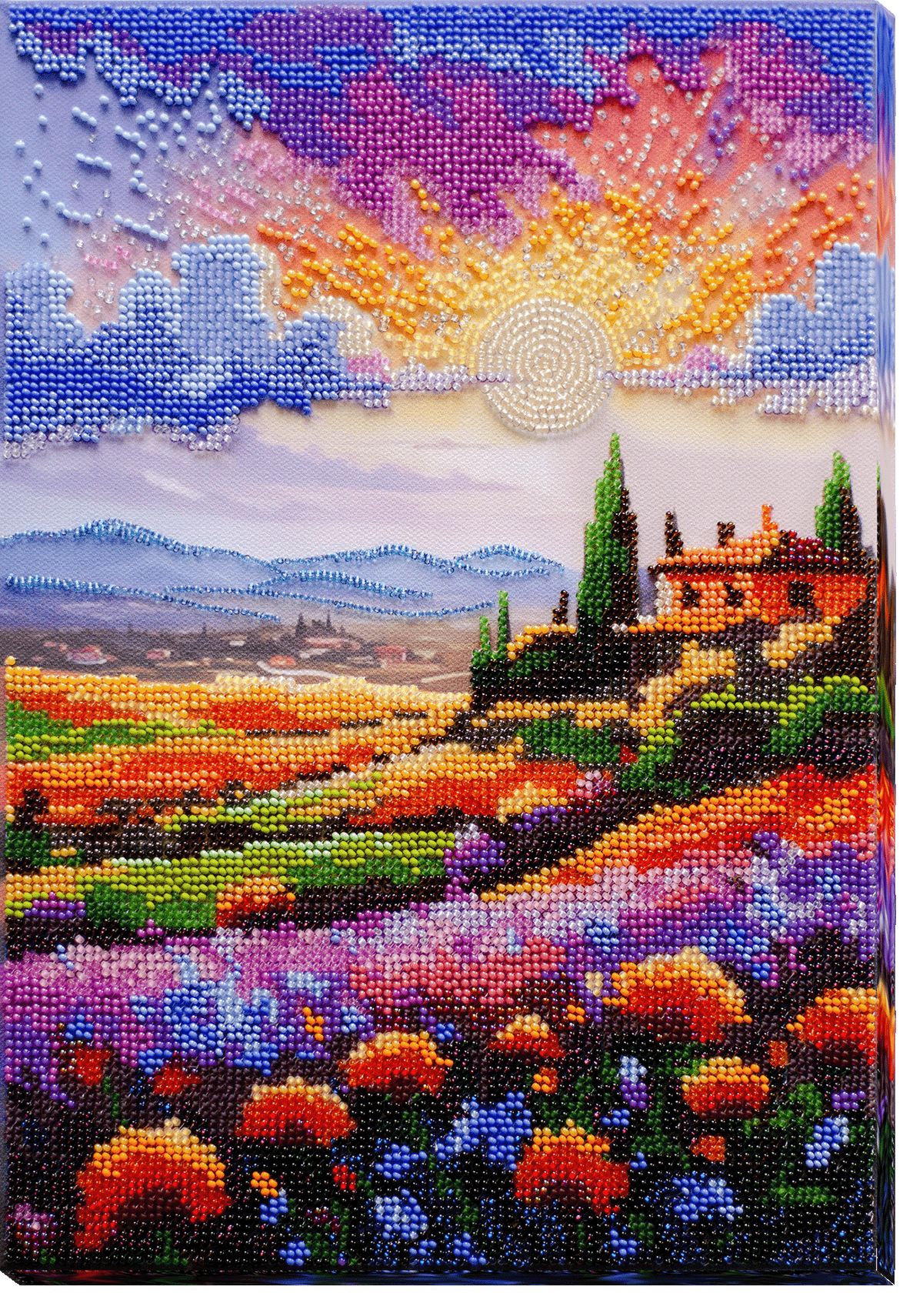 Abris Art Bead Embroidery Kit Evening Over The Meadow AB - 938