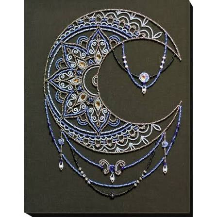 Abris Art Bead Embroidery Kit Moon Pattern AB - 769
