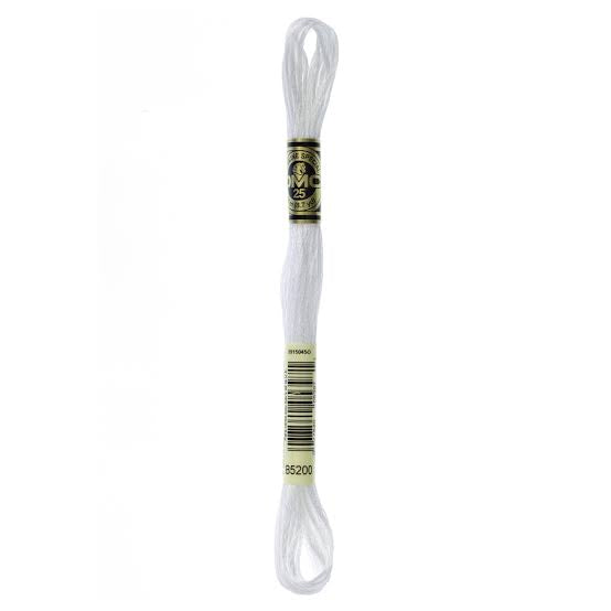 DMC Mouline Special B5200 Six-Strand Embroidery Thread Snow White 8.7-Yards