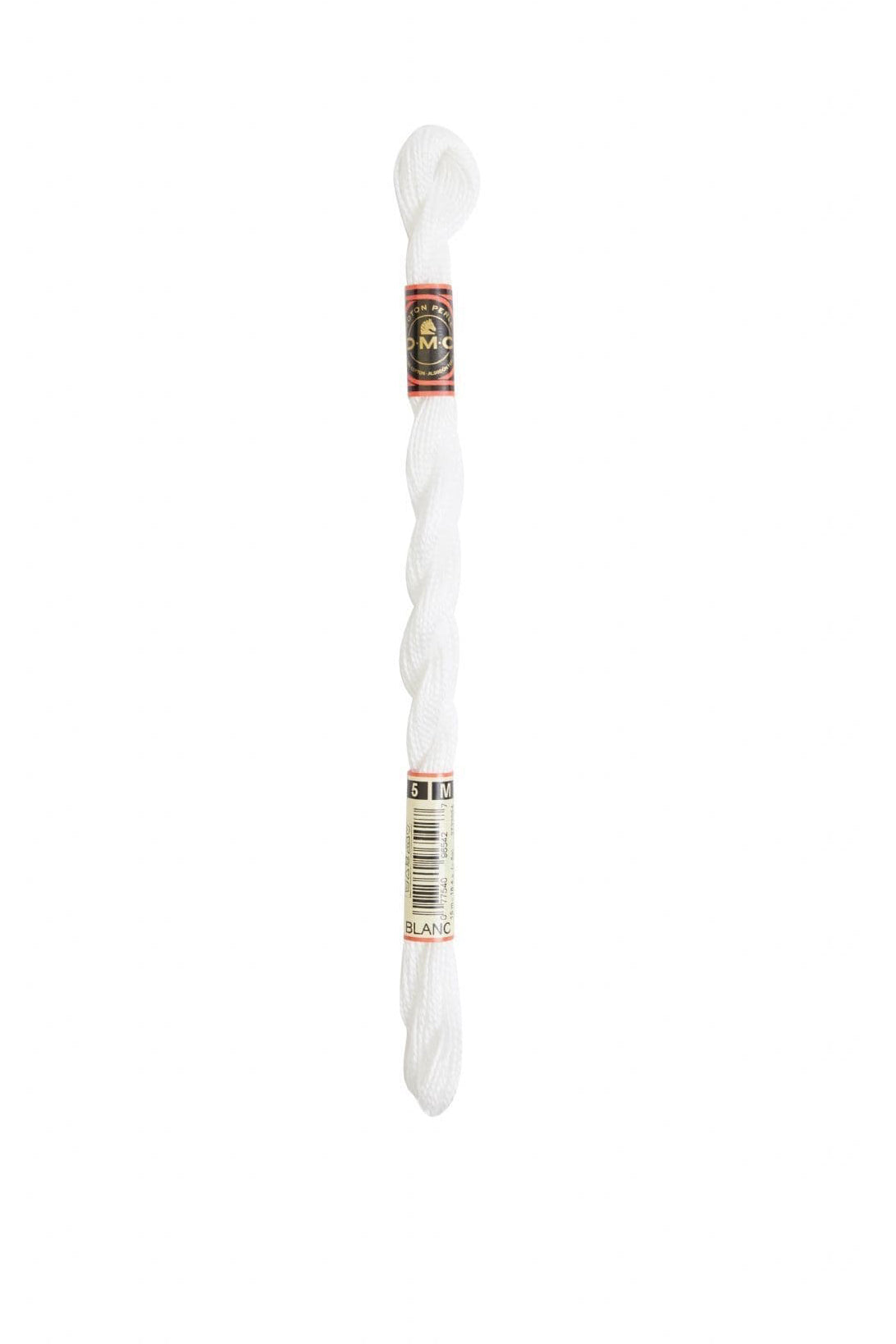DMC Pearl Perle Cotton Size 5, 15m, 115AR/5-Blanc