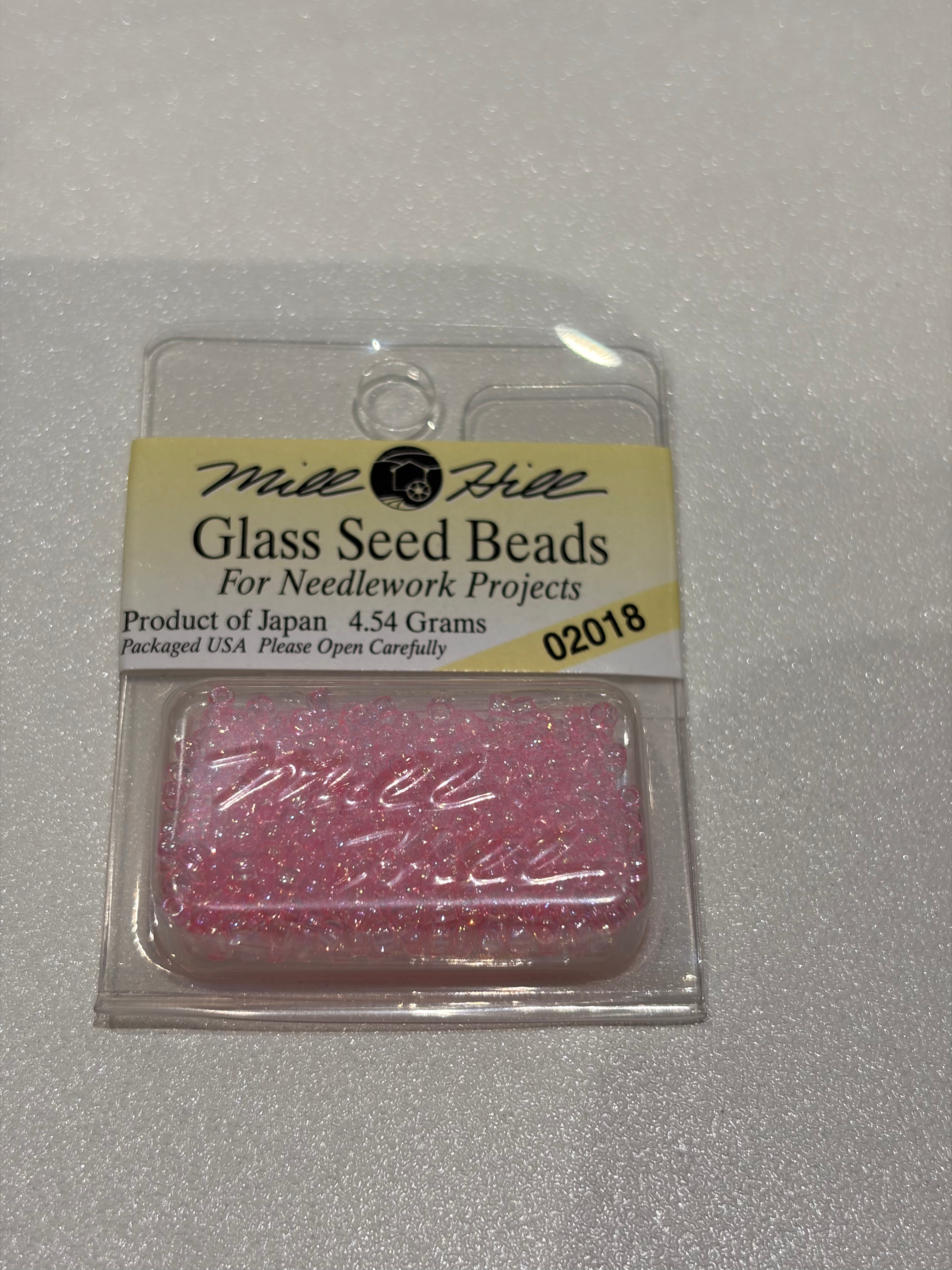 Mill Hill Glass Seed Beads 11/0 - Crystal Pink 02018