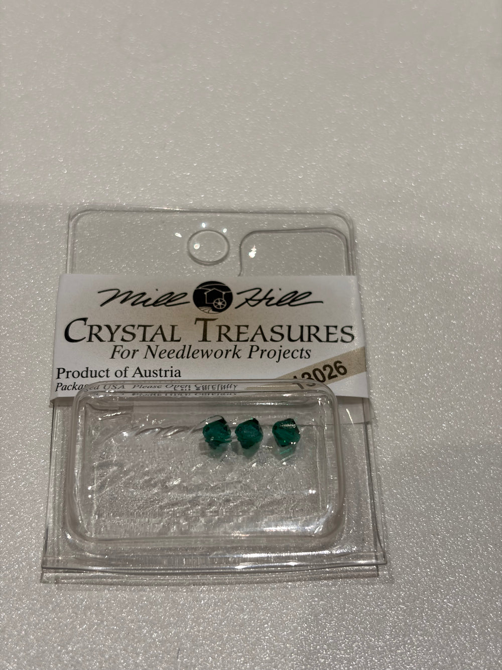 Mill Hill Crystal Treasures - Rondele Emerald 13026