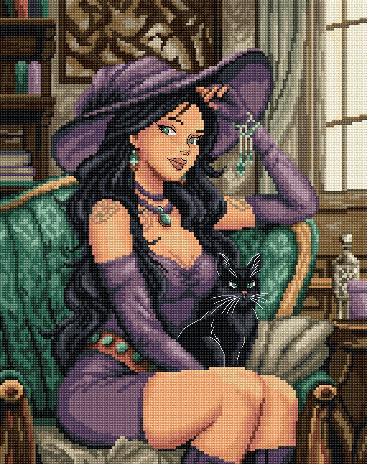 LETISTITCH  L9991 Familiar's Favorite Cross Stitch Kit
