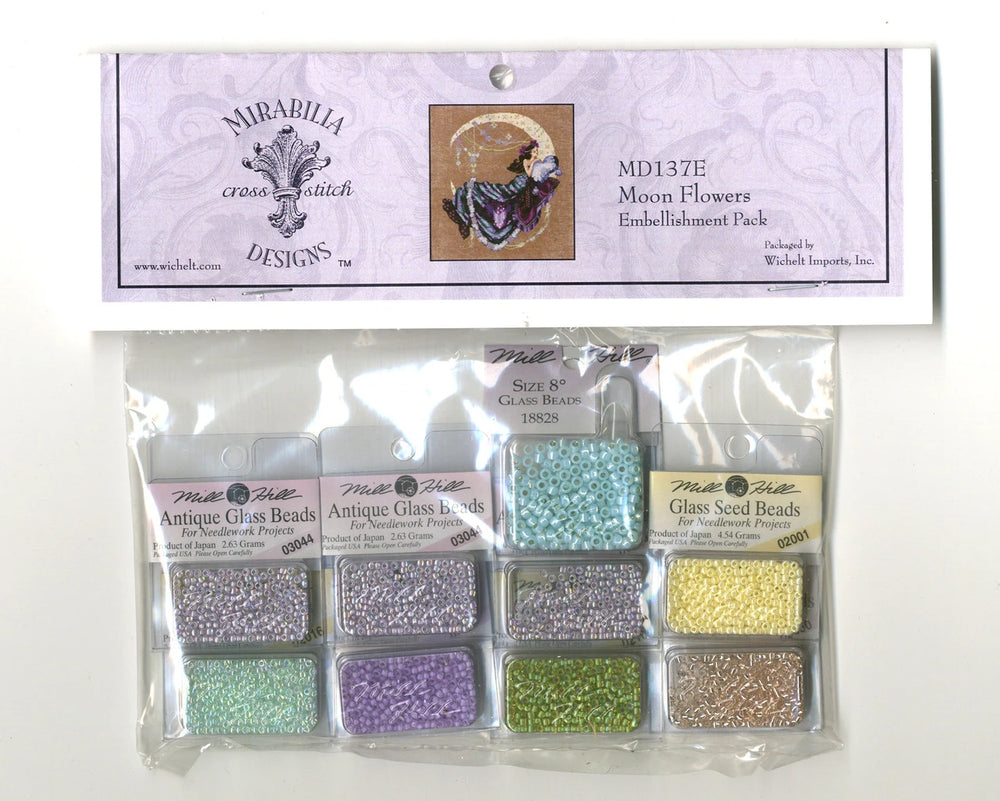 Mirabilia Md137e Moon Flowers Embellishment Pack