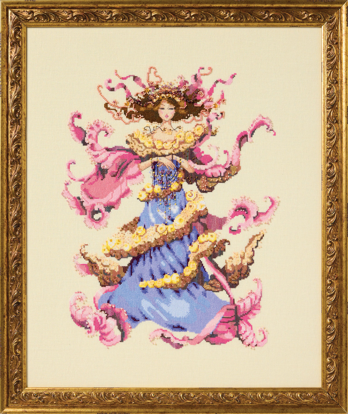 Rose Atelier cross stitch pattern by Mirabilia Designs MD206