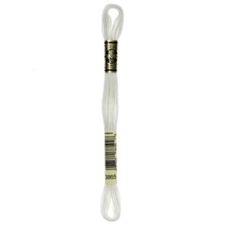 DMC Mouline Special 3865 Six-Strand Embroidery Thread Winter White 8.7-Yards
