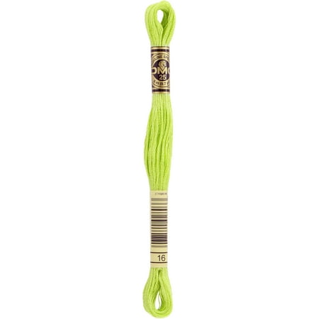 DMC Mouline Special 16 Six-Strand Embroidery Thread Light Chartreuse 8.7-Yards