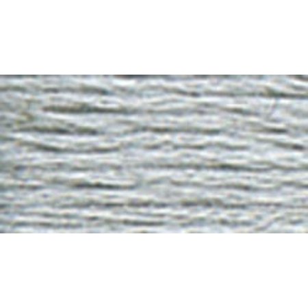 DMC Satin Floss S415 Six-Strand Embroidery Thread Pearl Grey 8.7-Yards