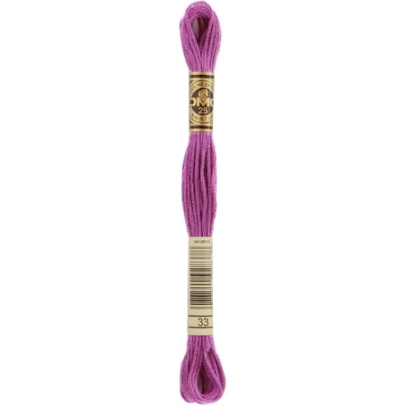 DMC Mouline Special 33 Six-Strand Embroidery Thread Fuchsia 8.7-Yards