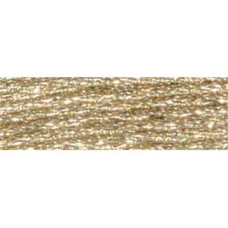 DMC Light Effects E677 Six-Strand Embroidery Thread White Gold  8.7-Yards