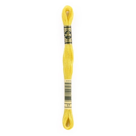 DMC Mouline Special 17 Six-Strand Embroidery Thread Light Yellow Plum 8.7-Yards Light Yellow Plum