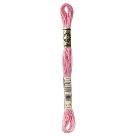 DMC Mouline Special 3326 Six-Strand Embroidery Thread Light Rose 8.7-Yards