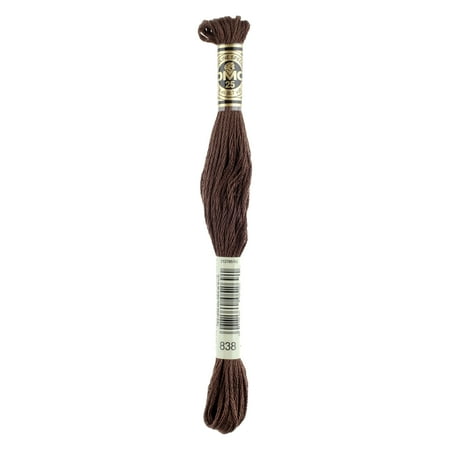 DMC Mouline Special 838 Six-Strand Embroidery Thread Beige Brown 8.7-Yards