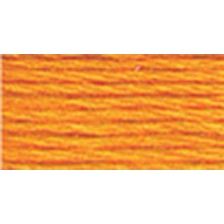 DMC Mouline Special 741 Six-Strand Embroidery Thread Medium Tangerine 8.7-Yards