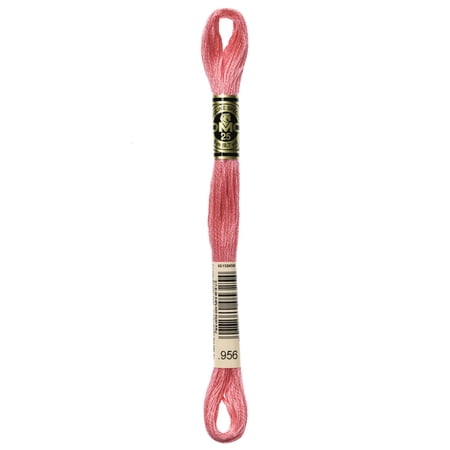 DMC Mouline Special 956 Six-Strand Embroidery Thread Geranium 8.7-Yards