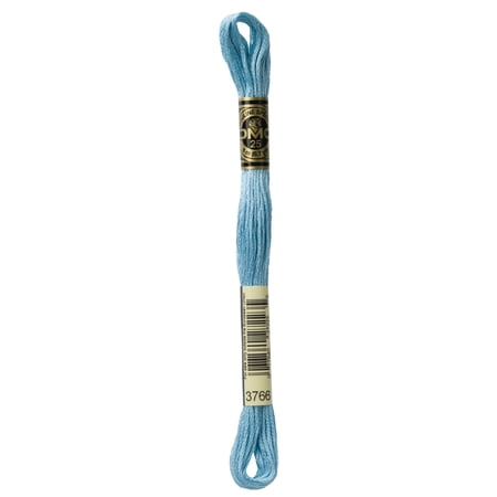 DMC Mouline Special 3766 Six-Strand Embroidery Thread  Light Peacock Blue   8.7-Yards