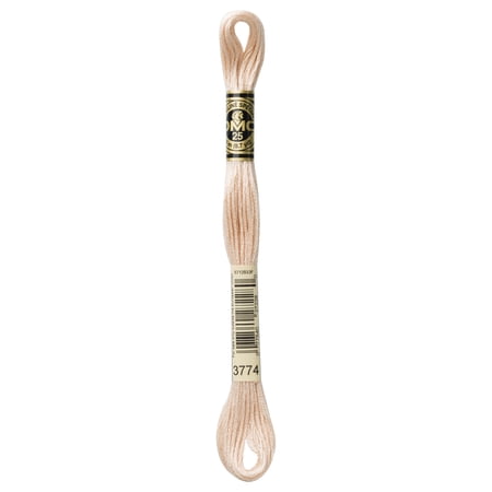 DMC Mouline Special 3774 Six-Strand Embroidery Thread Very Light Desert Sand 8.7-Yards
