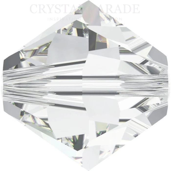 Preciosa Bicone Crystal beads Crystal 4mm 5328 30pcs pack