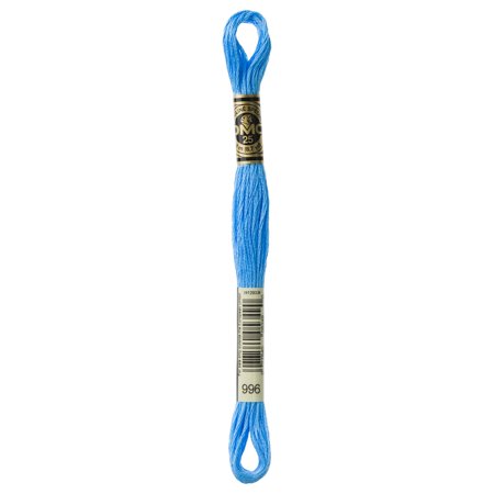 DMC Mouline Special 996 Six-Strand Embroidery Thread Medium Electric Blue 8.7-Yards