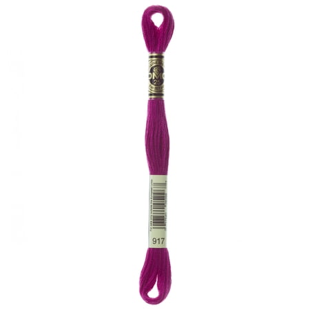 DMC Mouline Special 917 Six-Strand Embroidery Thread Medium Plum 8.7-Yards