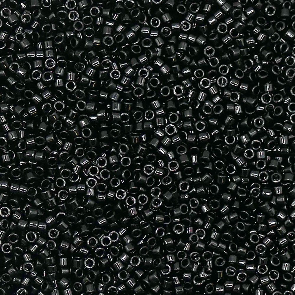 Miyuki Delica Seed Bead 11/0 Black 2-inch 5g DB0010 DB010