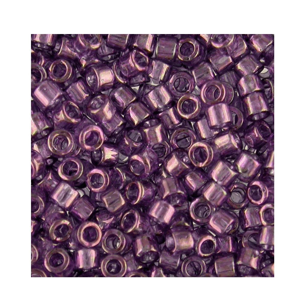Miyuki Delica Seed Bead 11/0 Gold Lustre Lavender Blue 2-inch 5g DB0117 DB117