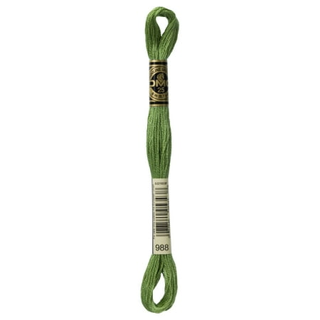 DMC Mouline Special 988 Six-Strand Embroidery Thread Forest Green Medium 8.7-Yards