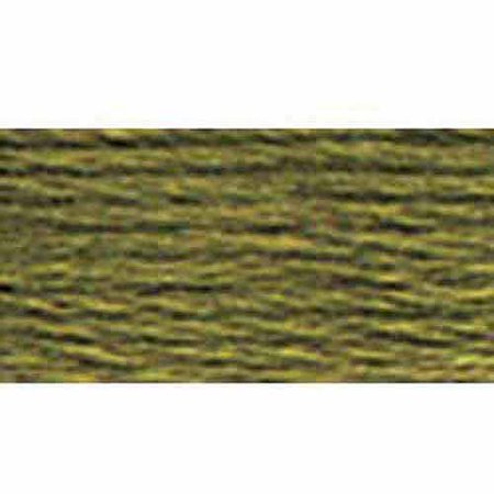 DMC Mouline Special 3011 Six-Strand Embroidery Thread  Dark Khaki Green  8.7-Yards
