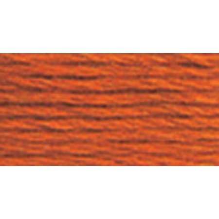 DMC Mouline Special 720 Six-Strand Embroidery Thread Dark Orange Spice 8.7-Yards