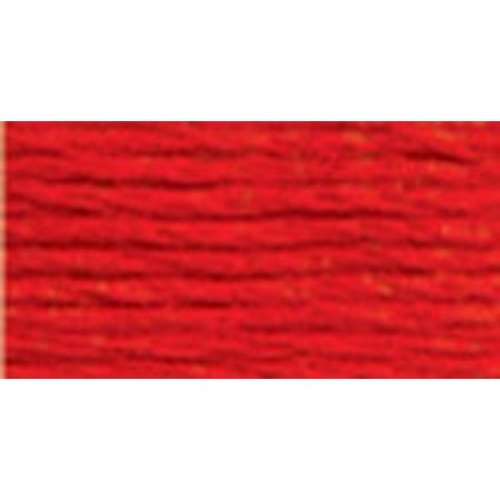 DMC Mouline Special 606 Six-Strand Embroidery Thread Bright Orange Red  8.7-Yards