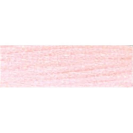 DMC Light Effects E818 Six-Strand Embroidery Thread Soft Pink 8.7-Yards