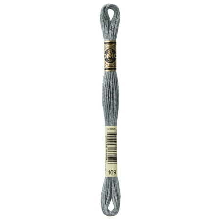 DMC Mouline Special 169 Six-Strand Embroidery Thread Pewter Light 8.7-Yards