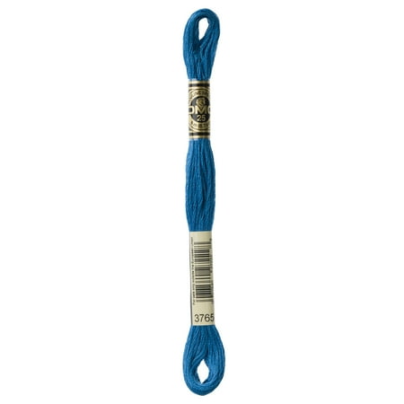 DMC Mouline Special 3765 Six-Strand Embroidery Thread Very Dark Peacock Blue 8.7-Yards