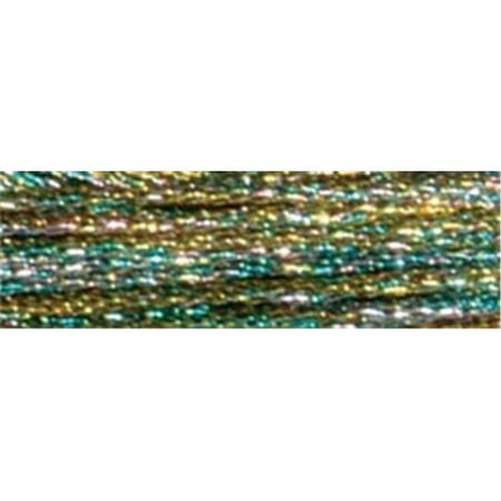 DMC Light Effects E135 Six-Strand Embroidery Thread Golden Dawn 8.7-Yards