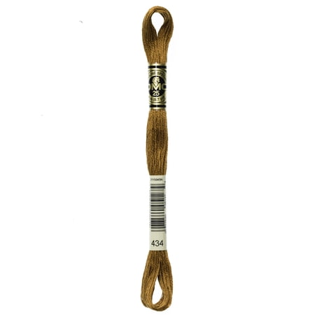 DMC Mouline Special 434 Six-Strand Embroidery Thread Light Brown 8.7-Yards