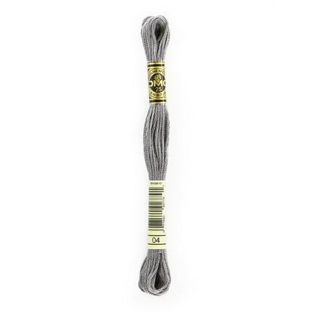 DMC Mouline Special 04 Six-Strand Embroidery Thread  Dark Tin 8.7-Yards