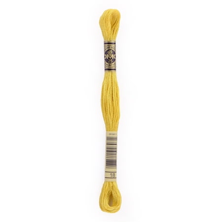 DMC Mouline Special 18 Six-Strand Embroidery Thread Yellow Plum 8.7-Yards