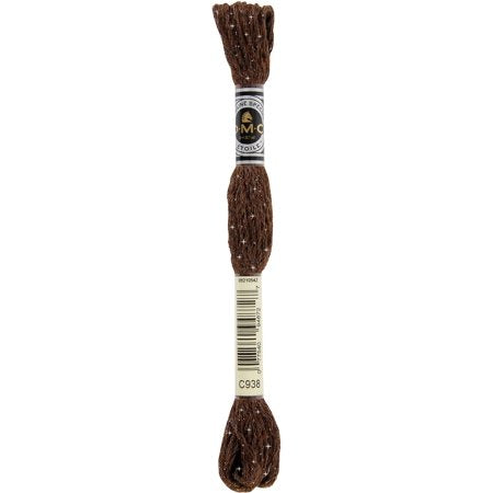 DMC Etoile Floss C938 Six-Strand Embroidery Thread Ultra Dark Coffee Brown 8.7-Yards