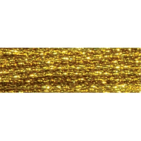 DMC Light Effects E3852 Six-Strand Embroidery Thread Dark Gold 8.7-Yards