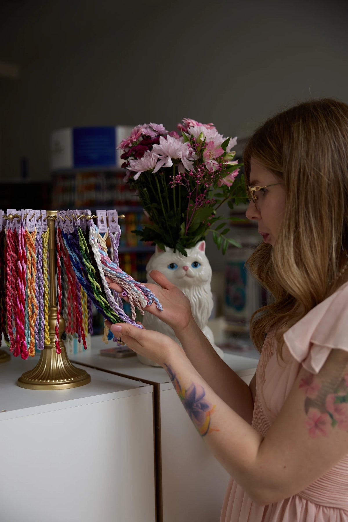 Embroidery materials at The Craft Atelier in Kingston upon Thames