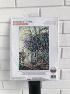Dimensions 35144 is the Sweetheart's Gate counted cross stitch kit