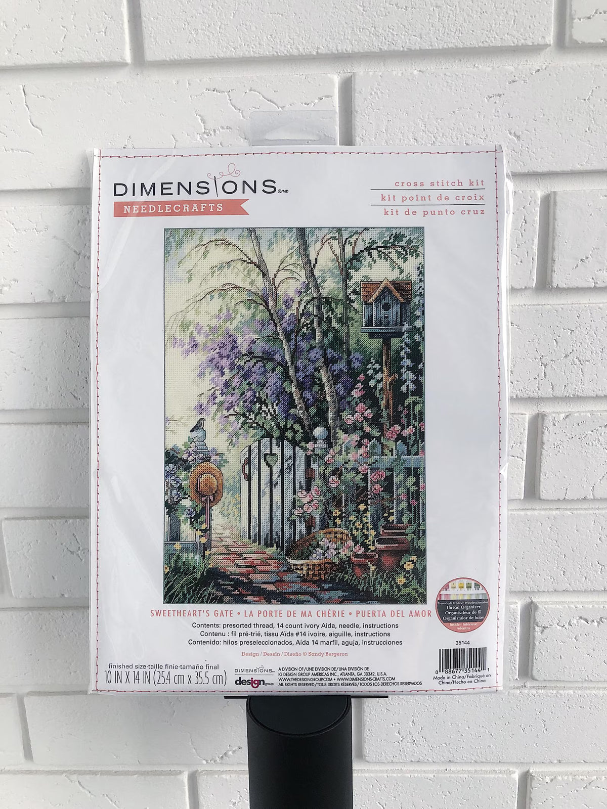 Dimensions 35144 is the Sweetheart's Gate counted cross stitch kit
