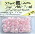 Mill Hill Glass Pebble Beads 5.5mm 30/Pkg-Pale Pink 05145