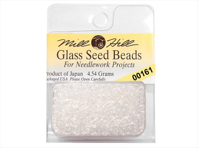 Mill Hill Glass Seed Beads 4.54 Grams/Pkg-Crystal 00161