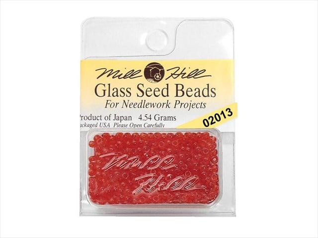 Mill Hill Glass Seed Beads 4.54g-Red Red 02013